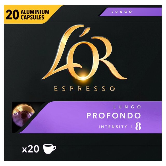 L'OR Lungo Profondo Coffee Pods x20 Intensity 8 thumbnail 4
