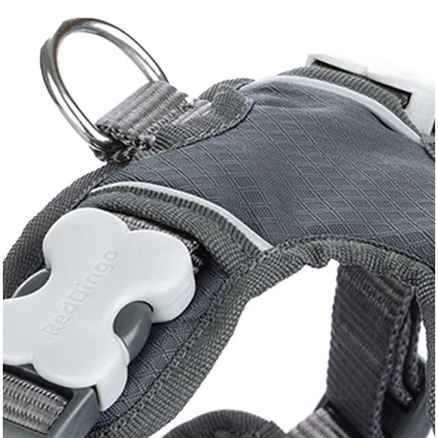 Red Dingo Cool Grey Padded Dog Harness thumbnail 2