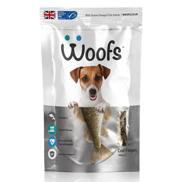 Woofs Cod Fingers Dog Treats - 100% Natural MSC Fish thumbnail 3