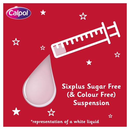 Calpol SixPlus Sugar Free Oral Suspension Strawberry 6+ Years thumbnail 2