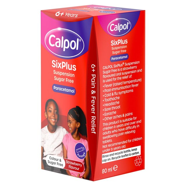 Calpol SixPlus Sugar Free Oral Suspension Strawberry 6+ Years thumbnail 9