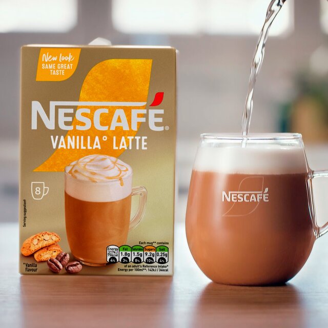 Nescafe Vanilla Latte Instant Coffee 8 Sachets thumbnail 8