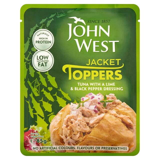 John West Jacket Toppers Tuna With a Lime & Black Pepper Dressing