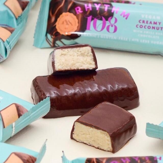 Rhythm 108 Swiss Vegan Creamy Coconut Bar with Dark Chocolate thumbnail 2