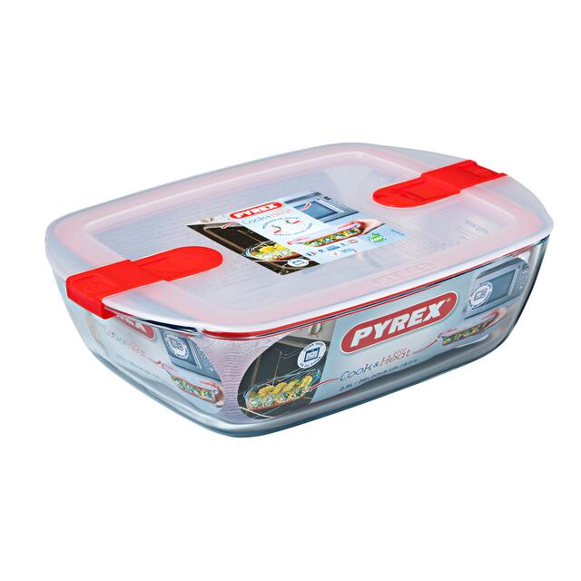 Pyrex Cook & Heat 1.1L Rectangular Dish