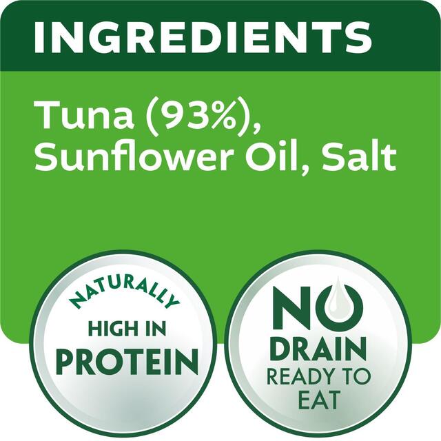 John West No Drain Fridge Pot Tuna Steak In Sunflower Oil thumbnail 2