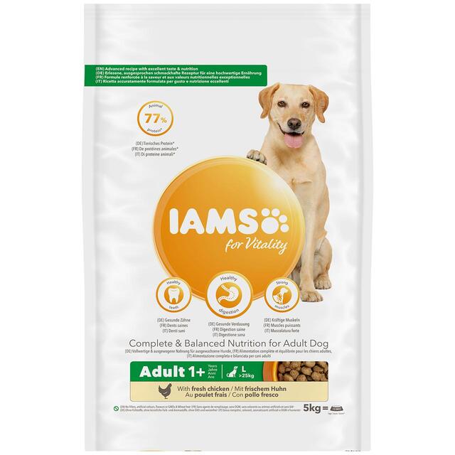 IAMS for Vitality Adult Dog Food Large Breed With Fresh Chicken thumbnail 2