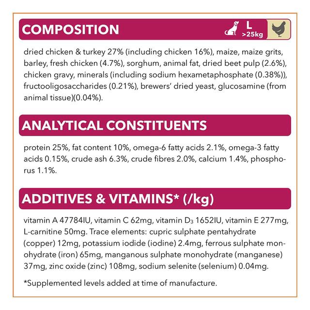IAMS for Vitality Senior Dog Food Large Breed with Fresh Chicken thumbnail 4