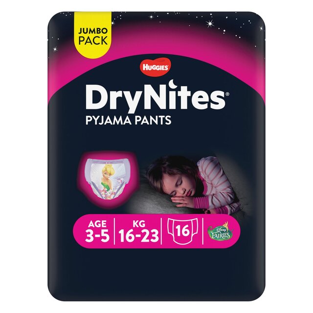 DryNites 3-5 yrs Girls Pyjama Pants Jumbo Pack thumbnail 2