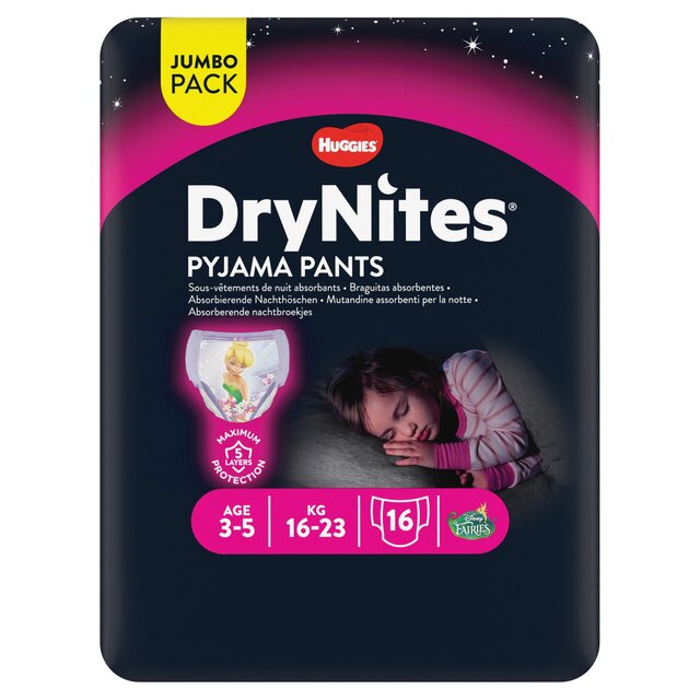 DryNites 3-5 yrs Girls Pyjama Pants Jumbo Pack thumbnail 3
