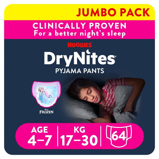 DryNites 4-7 yrs Girls Pyjama Pants Jumbo Pack thumbnail 2