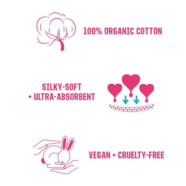 FLO Organic Non-Applicator Tampons, Regular + Super Combo Pack thumbnail 5