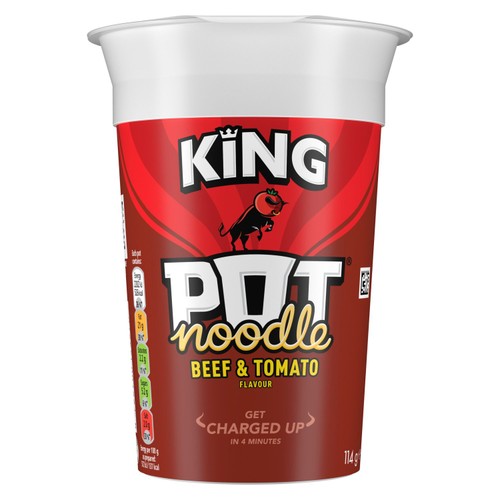 King Pot Noodle Beef & Tomato