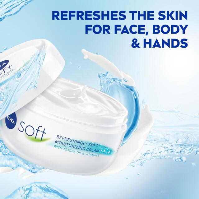 NIVEA Soft Moisturiser Cream for Face Hands & Body thumbnail 6