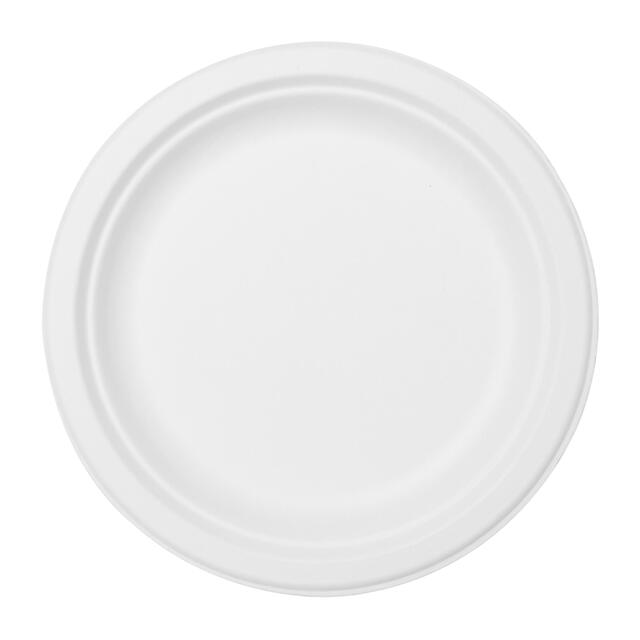 White 22cm Bagasse Party Plates thumbnail 3