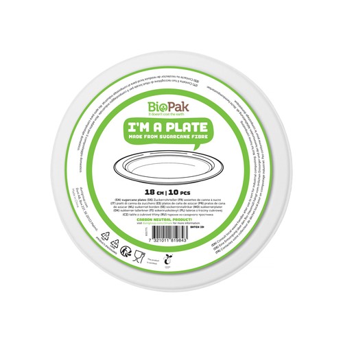 Bagasse 18cm Party Plates