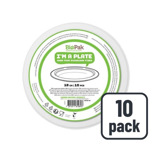 Bagasse 18cm Party Plates thumbnail 2