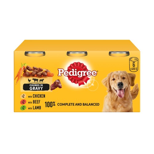 Pedigree Adult Wet Dog Food Tins Country Casseroles in Gravy  thumbnail 2
