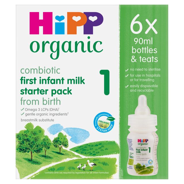 HiPP Organic 1 First Infant Baby Milk Formula Starter Pack, From Birth thumbnail 2