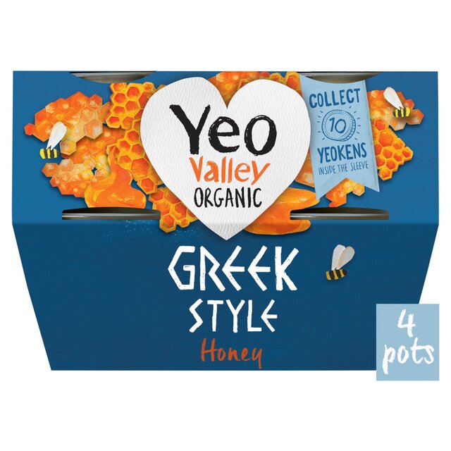 Yeo Valley Organic Greek Style with Honey Yoghurt thumbnail 2