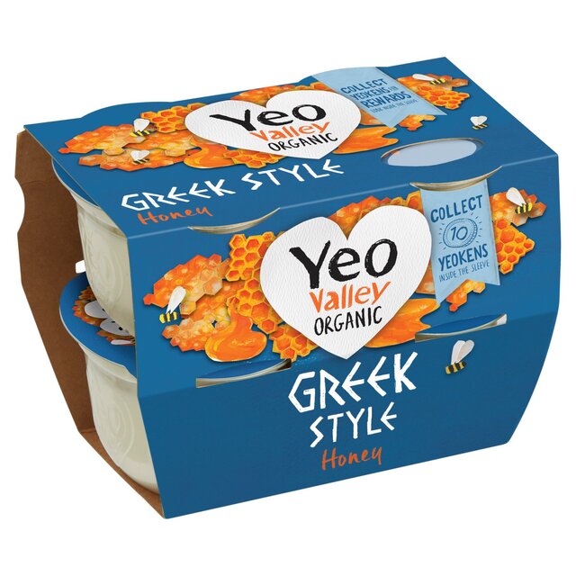 Yeo Valley Organic Greek Style with Honey Yoghurt thumbnail 3