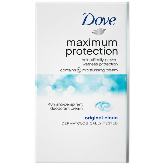 Dove Maximum Protection Original Clean Anti-Perspirant Cream Stick thumbnail 2