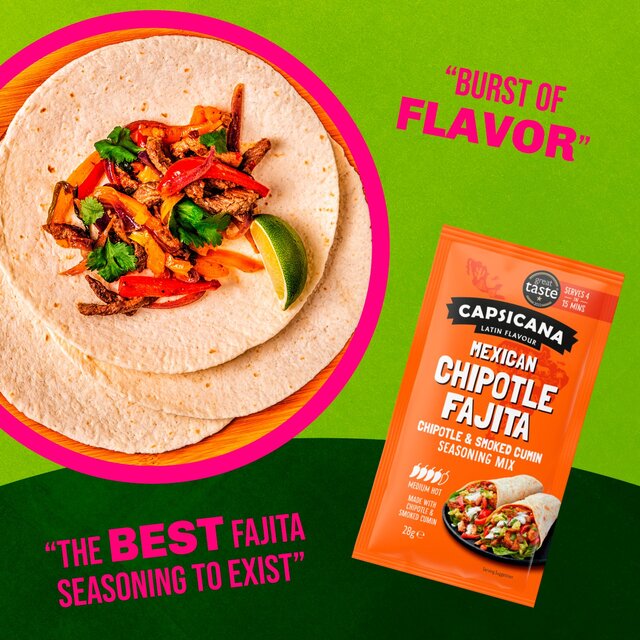 Capsicana Mexican Smoked Cumin & Chipotle Fajita Seasoning Mix Medium/Hot thumbnail 2