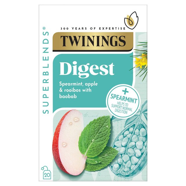 Twinings Superblends Digest with Spearmint, Apple & Rooibos