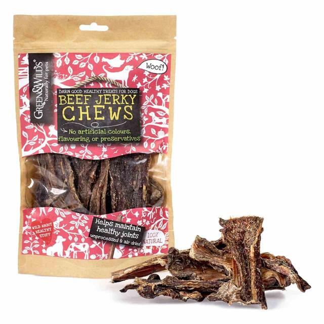 Green & Wilds Beef Jerky Chews Dog Treats