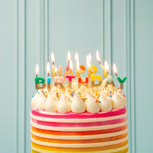 Talking Tables Rainbow Happy Birthday Candles thumbnail 2
