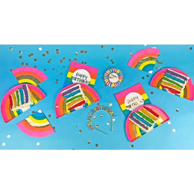 Talking Tables Rainbow Paper Party Plates thumbnail 4
