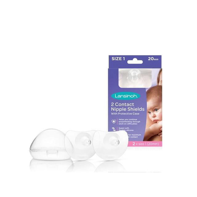 Lansinoh Contact Nipple Shields, Medium 20mm