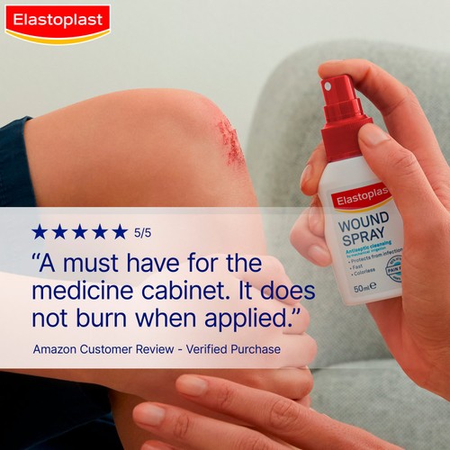 Elastoplast Wound Healing Pain-Free Antiseptic Cleaning Spray thumbnail 5