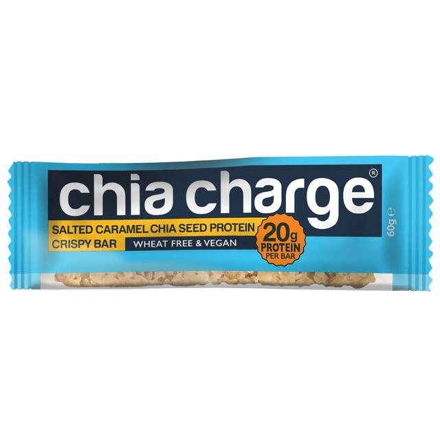 Chia Charge Salted Caramel Chia Seed Protein Crispy Bar