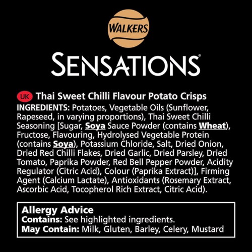 Sensations Thai Sweet Chilli Sharing Bag Crisps thumbnail 8