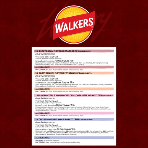 Walkers Meaty Variety Multipack Crisps thumbnail 5