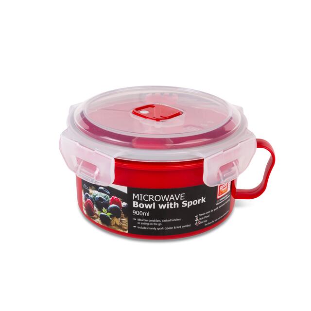 Good2Heat Plus Microwave Bowl With Spork 900ml thumbnail 2