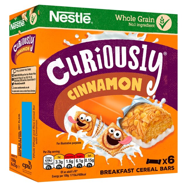 Nestle Curiously Cinnamon Cereal Bar thumbnail 2