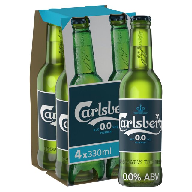 Carlsberg Alcohol Free Lager Beer Bottles