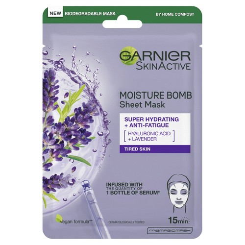 Garnier Moisture Bomb Lavender Hydrating Face Sheet Mask