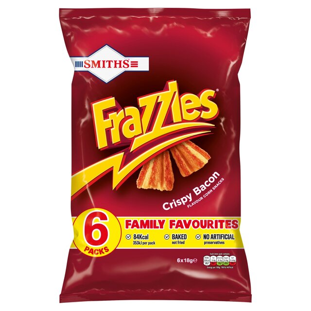 Smiths Frazzles Crispy Bacon Multipack Snacks thumbnail 2