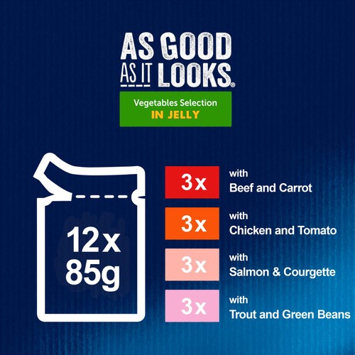 FELIX As Good As it Looks Favourites with Veg in Jelly Wet Cat Food thumbnail 6