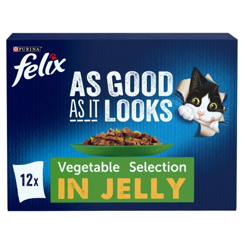 FELIX As Good As it Looks Favourites with Veg in Jelly Wet Cat Food thumbnail 9