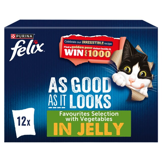 Felix As Good As it Looks Vegetable in Jelly Wet Cat Food