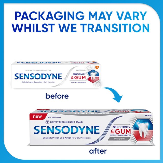 Sensodyne Sensitive Sensitivity & Gum Whitening Toothpaste thumbnail 3