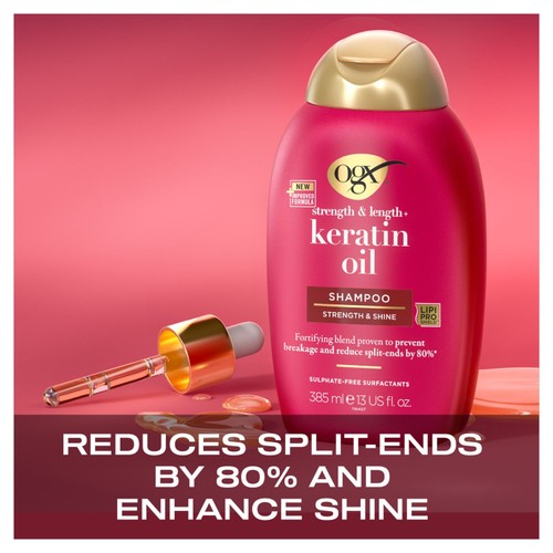 OGX Anti-Breakage+ Keratin Oil pH Balanced Shampoo thumbnail 4