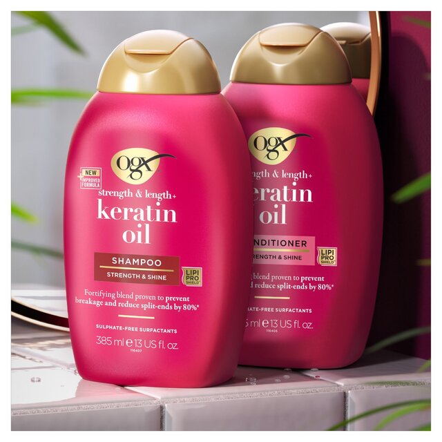 OGX Anti-Breakage+ Keratin Oil pH Balanced Shampoo thumbnail 2