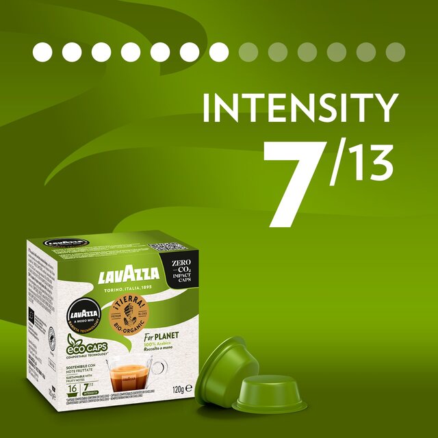 Lavazza A Modo Mio Compostable Tierra Organic Coffee Capsules thumbnail 7