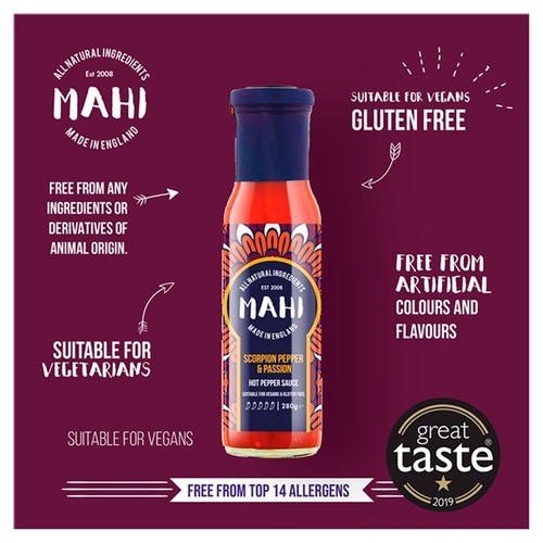 MAHI Scorpion Pepper & Passion Hot Sauce thumbnail 2