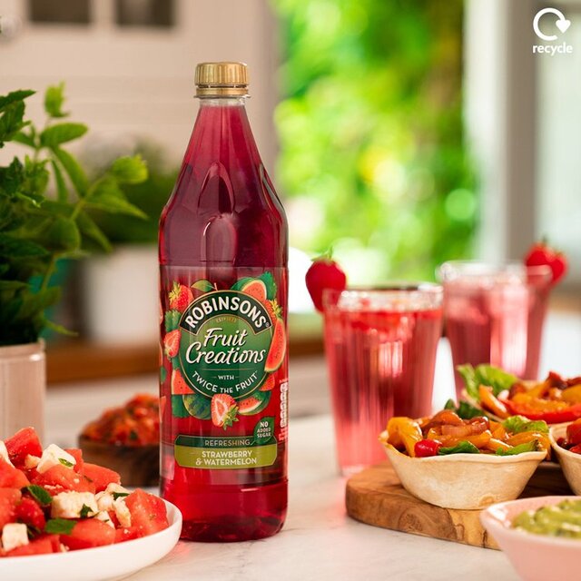 Robinsons Fruit Creations Strawberry & Watermelon No Added Sugar thumbnail 4